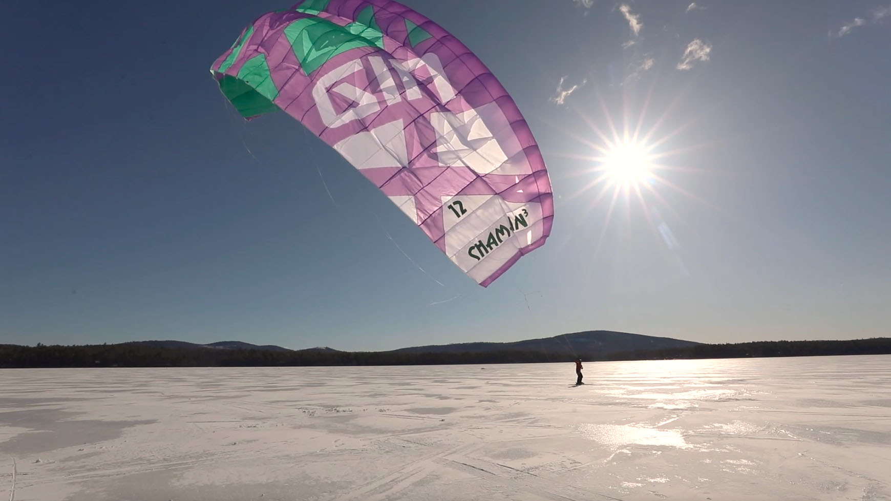 Snow Kiting expedition in Greenland